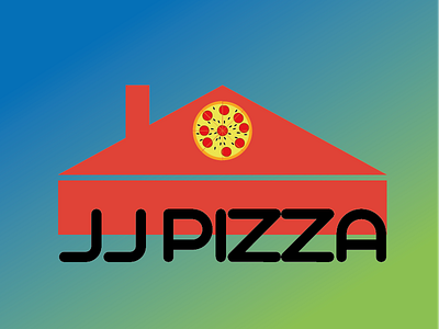 Thirty Logos #13 JJ Pizza conception icône illustration limage de marque logo simple thirtylogos thirtylogoschallenge type typographie vecteur web