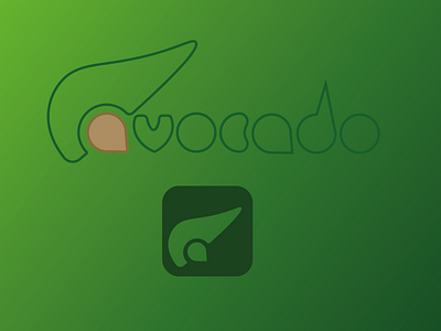 Thirty Logos #24 Avocado conception icône illustration limage de marque logo simple thirtylogos thirtylogoschallenge type typographie vecteur web