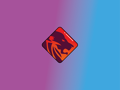 Lion conception icône illustration limage de marque lion lion logo logo sauvage vecteur