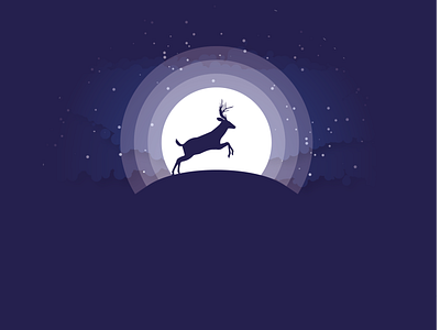 Deer in the night