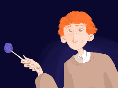 Ron Weasley character art character design design digitalart drawing graphic art graphicdesign graphicdesigner harrypotter hogwarts illustration