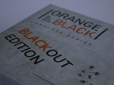 Orange is the New Black Box Set color design orange is the new black package design typography