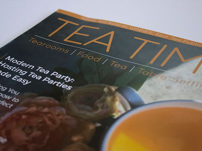 Tea Time Magazine Redesign branding color design editorial design editorial illustration graphic design logo logodesign magazine cover magazine design magazine layout photography typography