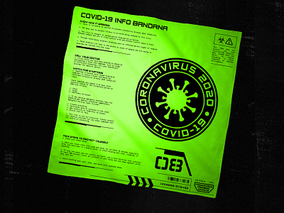 COVID-19 Info Bandana