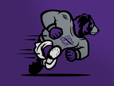 Running Bear Vintage Mascot athletics bear branding illustration mascot sports uca vector vintage