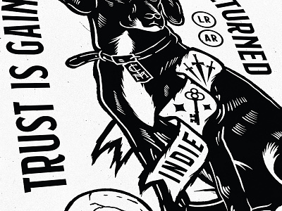 Cody Mayes Dog Shirt apparel arkansas badge branding design dog identity illustration texture typography vector