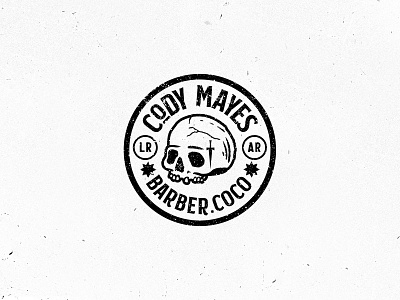Cody Mayes Skull Badge arkansas badge branding design identity illustration logo skull typography vector vintage
