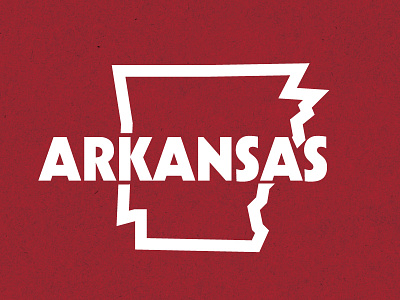 Arkansas ar arkansas logo outline state type