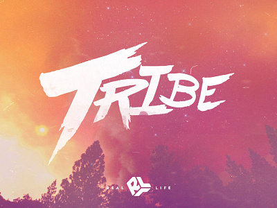 Tribe brush design lettering ministry smoke tribe type typography