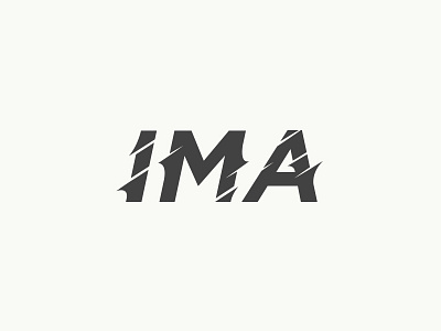 IMA athletic branding daily logo design icon identity intensity logo martial arts sports identity typography vector