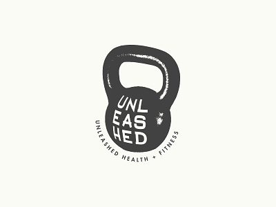 Unleasehd Health & Fitness branding fitness health identity kettlebell logo typography unleashed vector work out