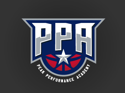 Peak Performance Academy academy athletic basketball branding design logo peak performance sports sports identity vector