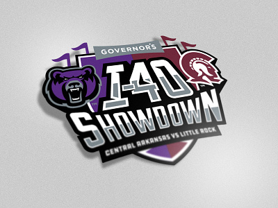 I40 Showdown Rivalry athletic branding design identity logo rivalry sports sports identity vector