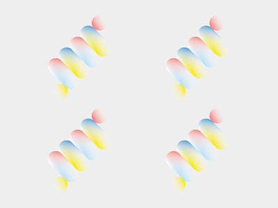 Alphabet Study of Q 3d blend brand experimental geometry gradient identity illustration logo
