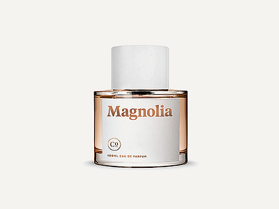 Magnolia 3d bottle commodity fragrance startup