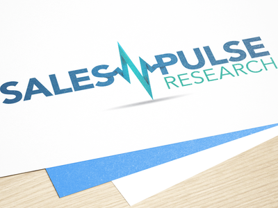 SalesPulse Research Logo Concept analytics branding business design finance logo flat gradient identity logo sales technology technology logo typography vector