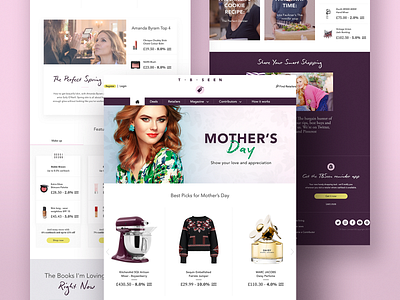 TBSeen Campaign design landing page mothersday ui webdesig