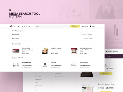 Mega-Search Tool e commerce ecommerce fashion search search bar stxnext ui ux