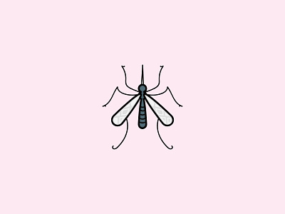 Mosquito flat icon illustraion mosquito vector