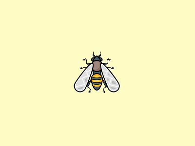Bee bee flat icon illustraion vector