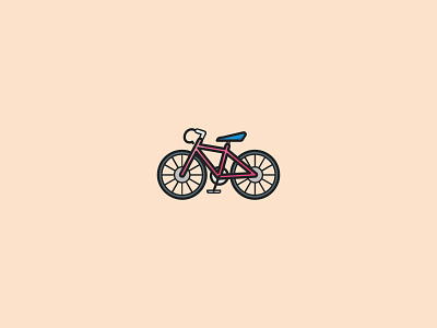 Bike bike colour flat icon illustraion illustrator vector