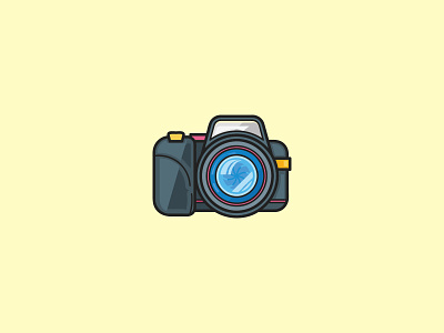 Camera camera flat icon illustration vector