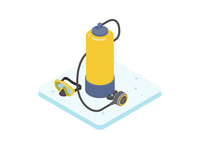Dive Gears app branding deepblu design icon illustration scuba scuba diver scuba diving sea ui