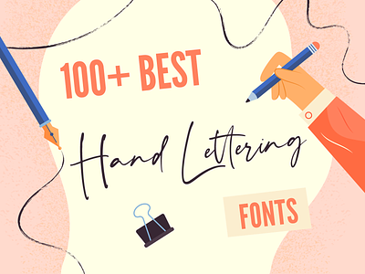 Handlettering fonts illustration 2d article bannersnack blogpost calligraphy design draw drawing fonts handdrawing handlettering illustration lettering pen pencil vector writing