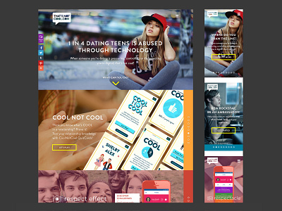 Thatsnotcool.com branding design mobile responsive typography ui ux website