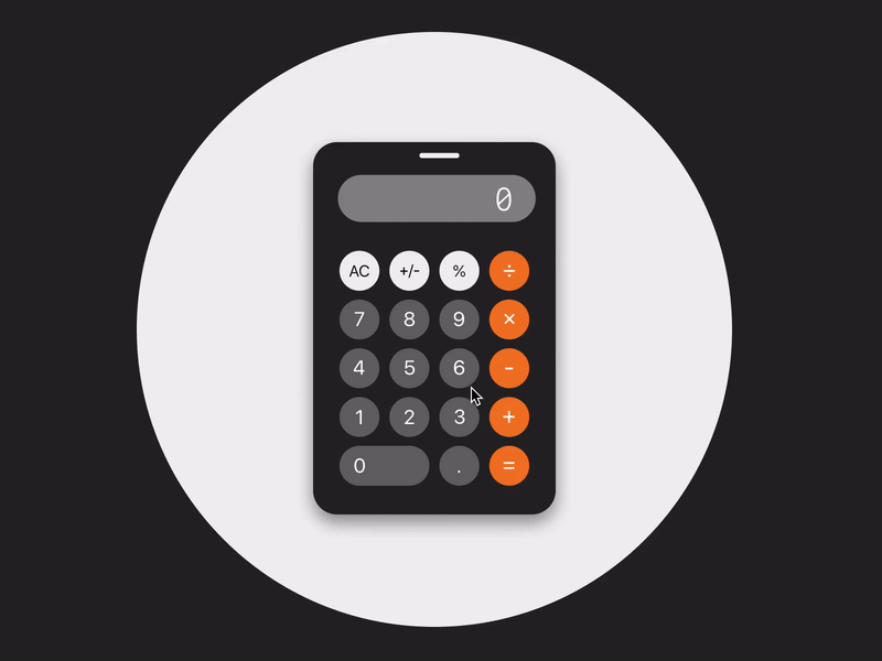 Daily UI #004 calculator daily dailyui dailyui004 dailyuichallenge design ios iphonex minimal ui user experience user interface ux