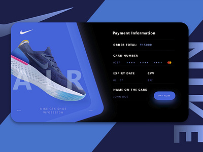 Daily UI #002 • Checkout - Nike checkout page