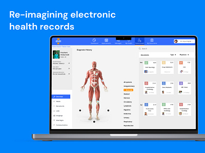 Electronic health records digitalhealthcare doctors healthcare patients ui uxdesign
