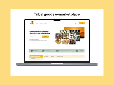 E-market place for Tribal handicrafts and goods casestudy ethnography rural tribal ui ux uxdesign uxresearch