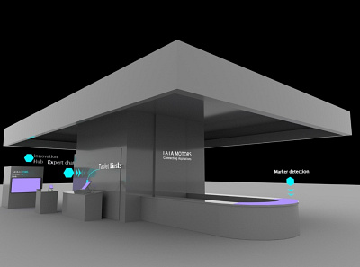 Modular Brand Booth - Imagining the future of car showrooms 3d automotive conceptgeneration designautomotive