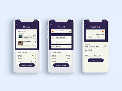 Checkout experience for Vegan Store app design checkout credit card checkout credit card form daily ui 002 dailyui ecommerce app payment form payment method shopping app shopping cart