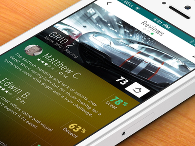 WIP GameTrading App (Reviews) android app apps dark games gaming green ios iphone tech ui
