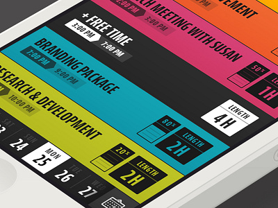 Lightbridge 0.3 android app calendar colorful flat ios lightbridge productivity schedule ui ux