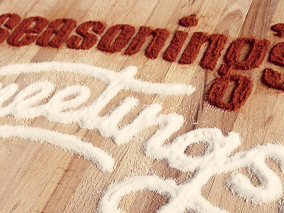 Seasoning's Greetings? christmas food holiday restaurants script type typography