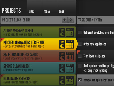 HQ: Webapp (updated mockup) app apps dark hq interface productivity ui webapp