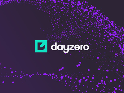 DayZero - Logo brand branding crypto cryptocurrency green icon identity logo mark pin purple