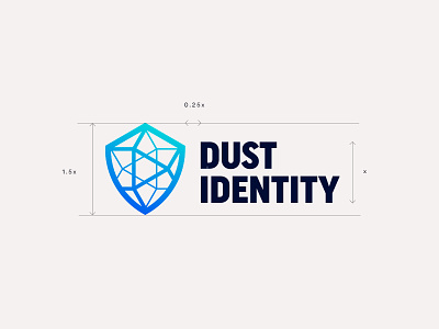 Dust v2 lockup branding gradient logo mark symbol