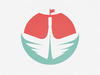 WIP boat thing boat branding icon logo ship stamp water