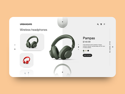 Urbanears Wireless Headphones Product Page by Betkowski on Dribbble