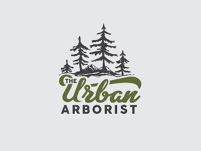 The Urban Arborist arborist brand design logo trees urban vector