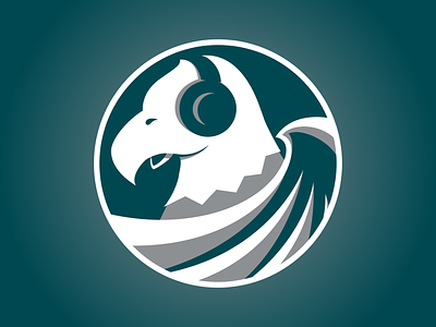 BGN Radio Logo bleeding green nation eagle eagles football go birds headphones illustration logo philadelphia podcast podcast art