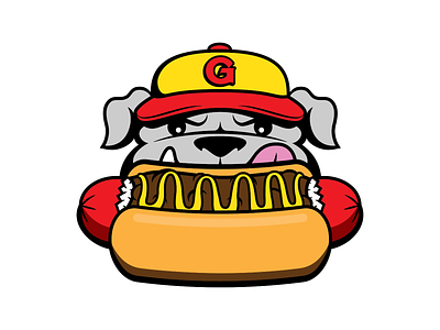 Georgetown Half-Smokes Dog Logo basketball dog food georgetown half-smokes halfsmokes hoyas logo