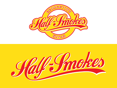 Georgetown Half-Smokes Roundel/Wordmark basketball georgetown half smokes half-smokes hoyas logo roundel washington dc wordmark
