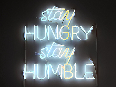 Sonoma Brands Neon Sign hand lettering humble hungry lettering neon neon sign sign sign design signage