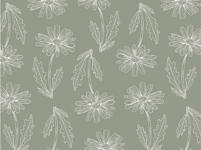 Gerbera Floral Pattern floral design flower illustration illustration pattern surface pattern surface pattern design