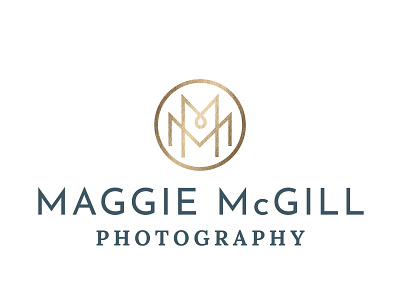 Maggie McGill Photography Logo branding logo logo design photographer photography logo vector